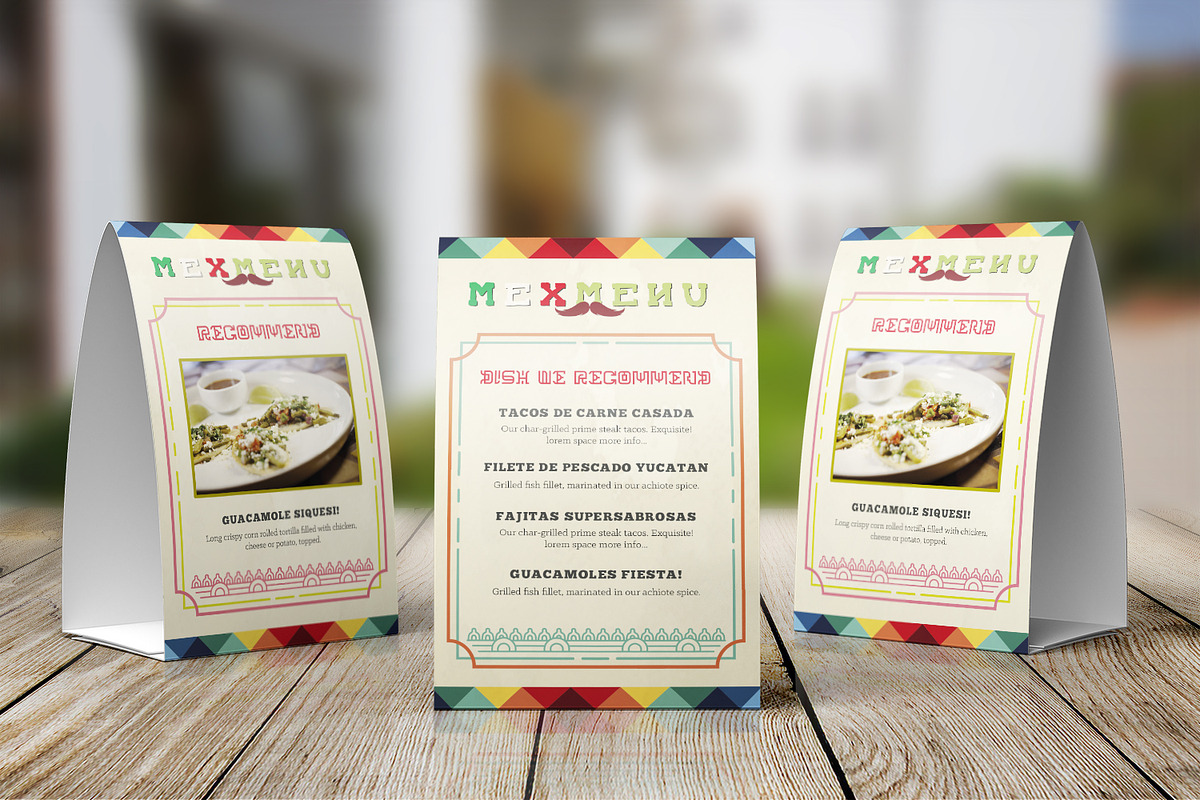 Mexican Food Menu Template, a Brochure Template by Luuqas Design (Photo 5 of 6)