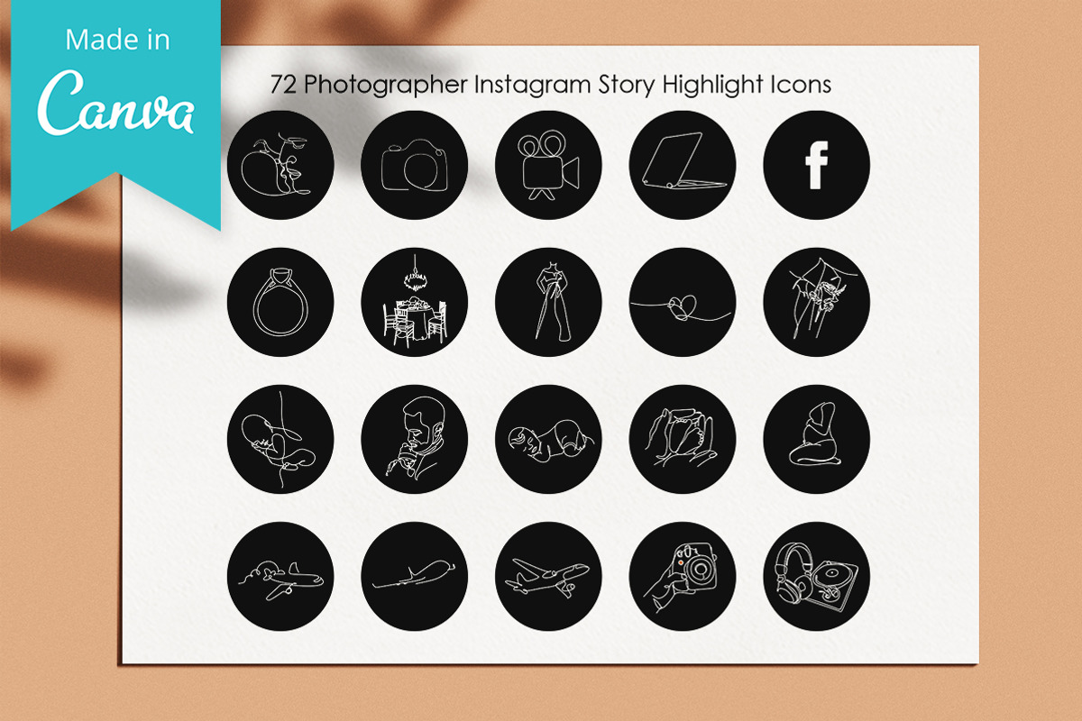Photographer instagram highlights, a Social Media Template by velychko.ua (Photo 3 of 10)