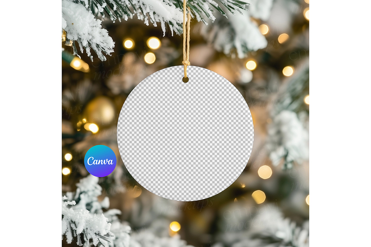 Ceramic Ornament Mockup, a Merchandise Mockup by EmpaviMockups (Photo 2 of 6)