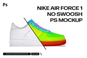 Nike Air Force 1 No Swoosh PS Mockup, a Product Mockup by sophiesconcepts (Thumbnail 1 of 2)