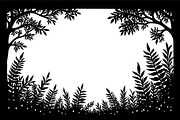 Black and white Frame Nature SVG Bun, an Object Graphic by jahid234 (Thumbnail 5 of 7)