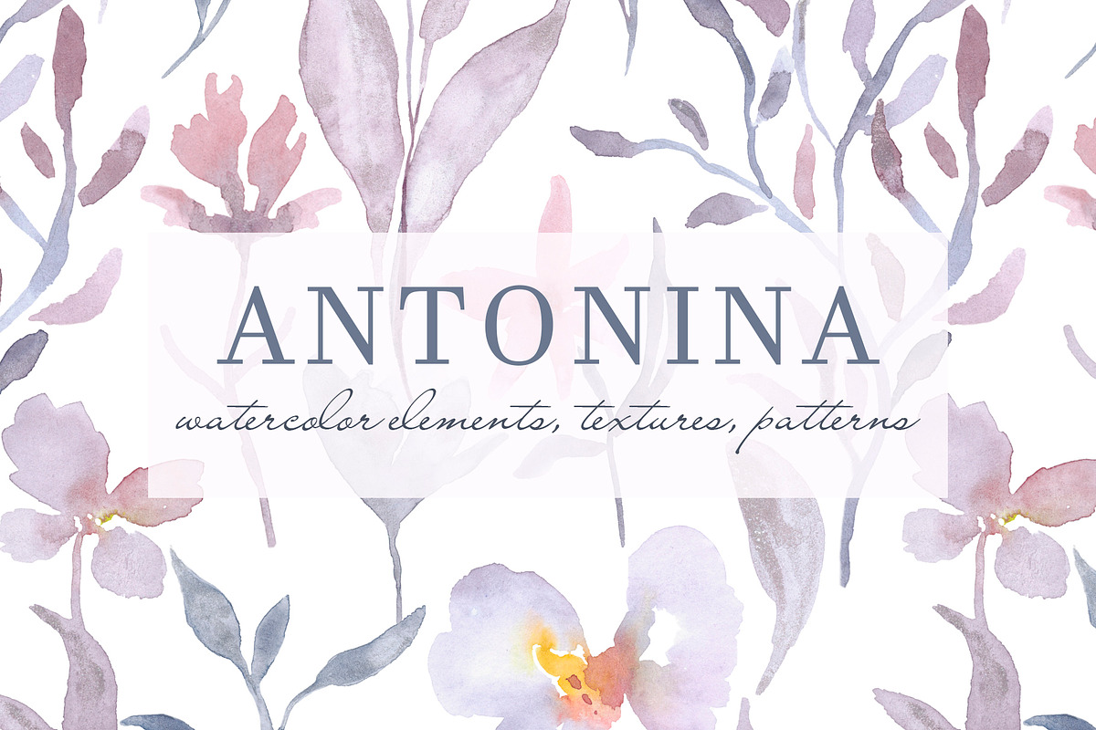 ANTONINA watercolor, a Texture Illustration by Katya_lu (Photo 1 of 12)