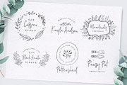 Poppit & Finch Fonts & Illustrations, a Script Font by Nicky Laatz (Thumbnail 10 of 14)