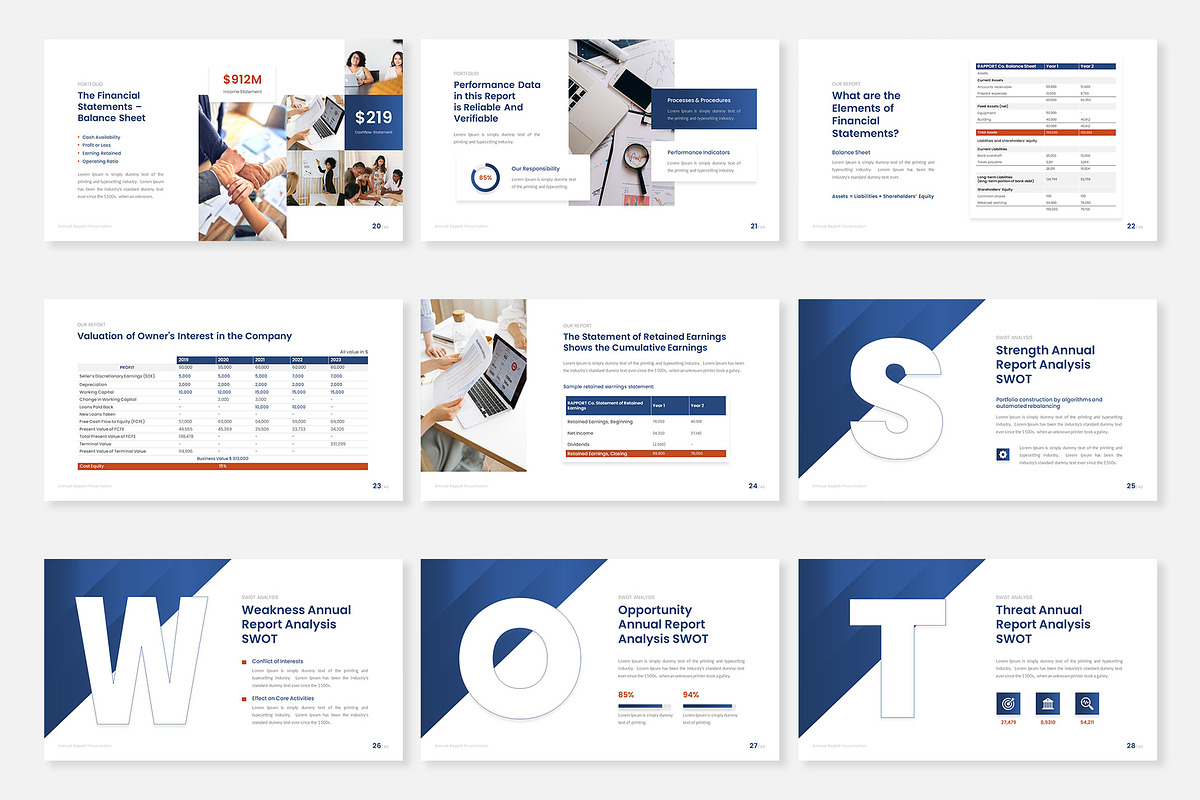 Annual Report PowerPoint Template, a Presentation Template by Premast (Photo 5 of 5)