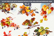 Fall Leaves and Berries, an Illustration by French Kiss Collections (Thumbnail 2 of 7)