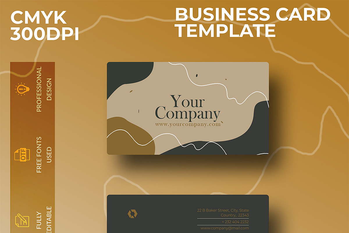 Premium Business card template, a Business Card Template by kamalrawat_gd (Photo 1 of 3)