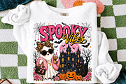 Spooky Vibes Coquette Ghost PNG, a Seasonal Illustration by OK Design (Thumbnail 3 of 5)