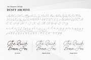 Dusty Archive - Handwritten Script, a Script Font by Sarid Ezra (Thumbnail 9 of 9)