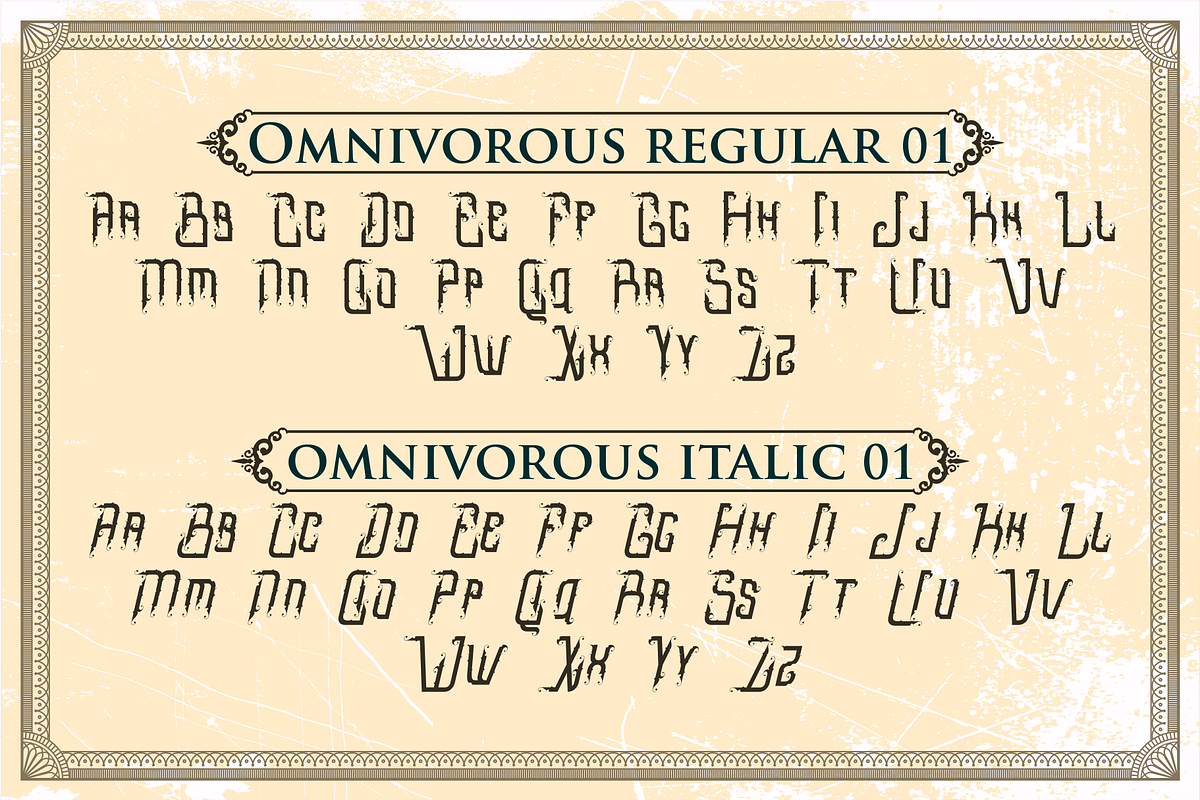Omnivorous Typeface preview 4