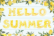 Lemon Alphabet Clipart, an Illustration by PassionPNGcreation (Thumbnail 5 of 5)