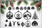 15 Christmas Laser Cut Bundle, a Graphic by balal (Thumbnail 1 of 14)