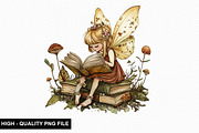 Fairy Whimsical Reading Clipart Bund, an Illustration by crative8112 (Thumbnail 3 of 10)