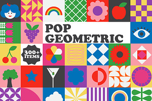 Colorful Geometric Shapes + Patterns
