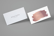 Beautiful Rose Gold Business card, a Business Card Template by Design Dock (Thumbnail 2 of 4)