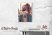A Girl in Paris, a Person Illustration by Digital Art Creations (Thumbnail 7 of 8)