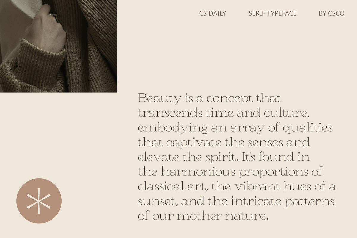CS Daily – Serif Font, a Serif Font by Craft Supply Co. (Photo 2 of 8)