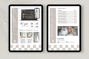 Canva Cat Media Kit Template