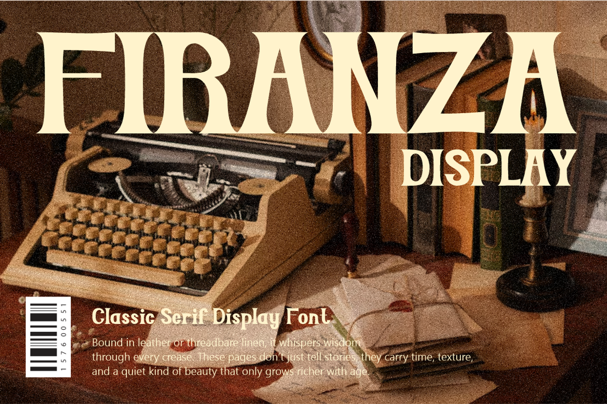 Firanza Display - Classic Serif Font, a Font by PutraCetol Studio (Photo 1 of 5)