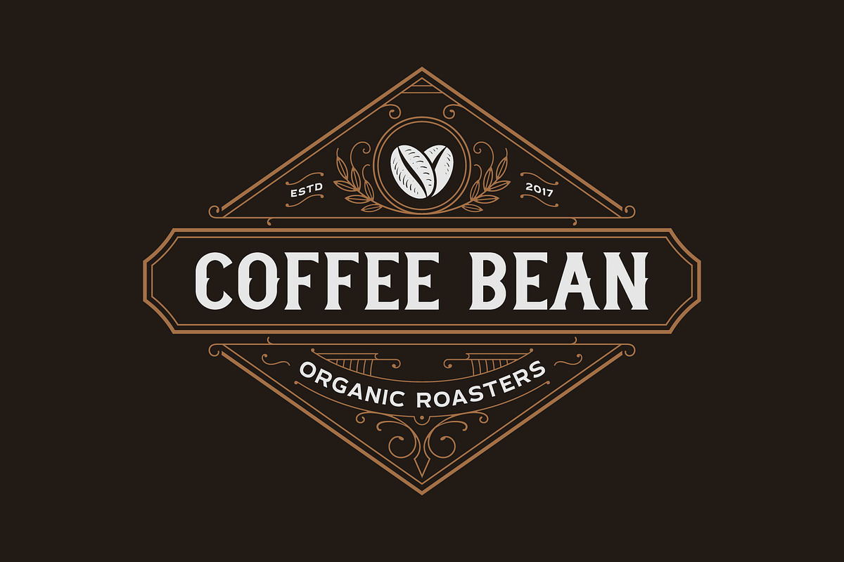 Vintage Line Coffee Logo Emblem, a Branding & Logo Template by zdson (Photo 1 of 2)