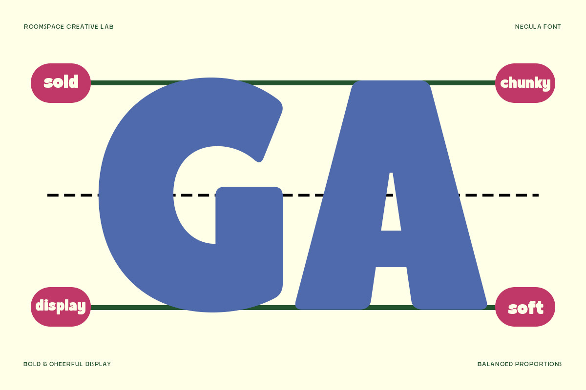 Negula – Playful Rounded Display, a Sans Serif Font by roomspace creative lab (Photo 11 of 13)