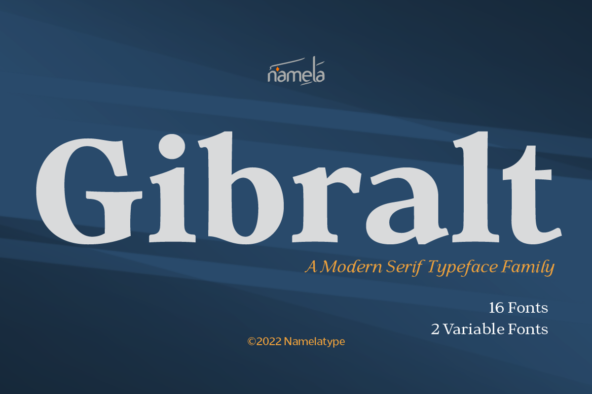 Gibralt Font | Modern Serif Typeface, a Serif Font by Namela Studio (Photo 1 of 10)