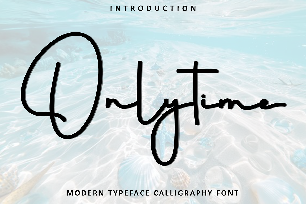 Onlytime, a Handwritten Font by FreshTypeINK (Photo 1 of 8)