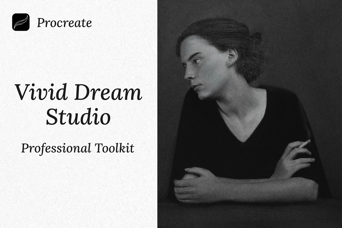 Procreate Vivid Dream Studio, a Brush Add-On by Brush Moment (Photo 1 of 7)
