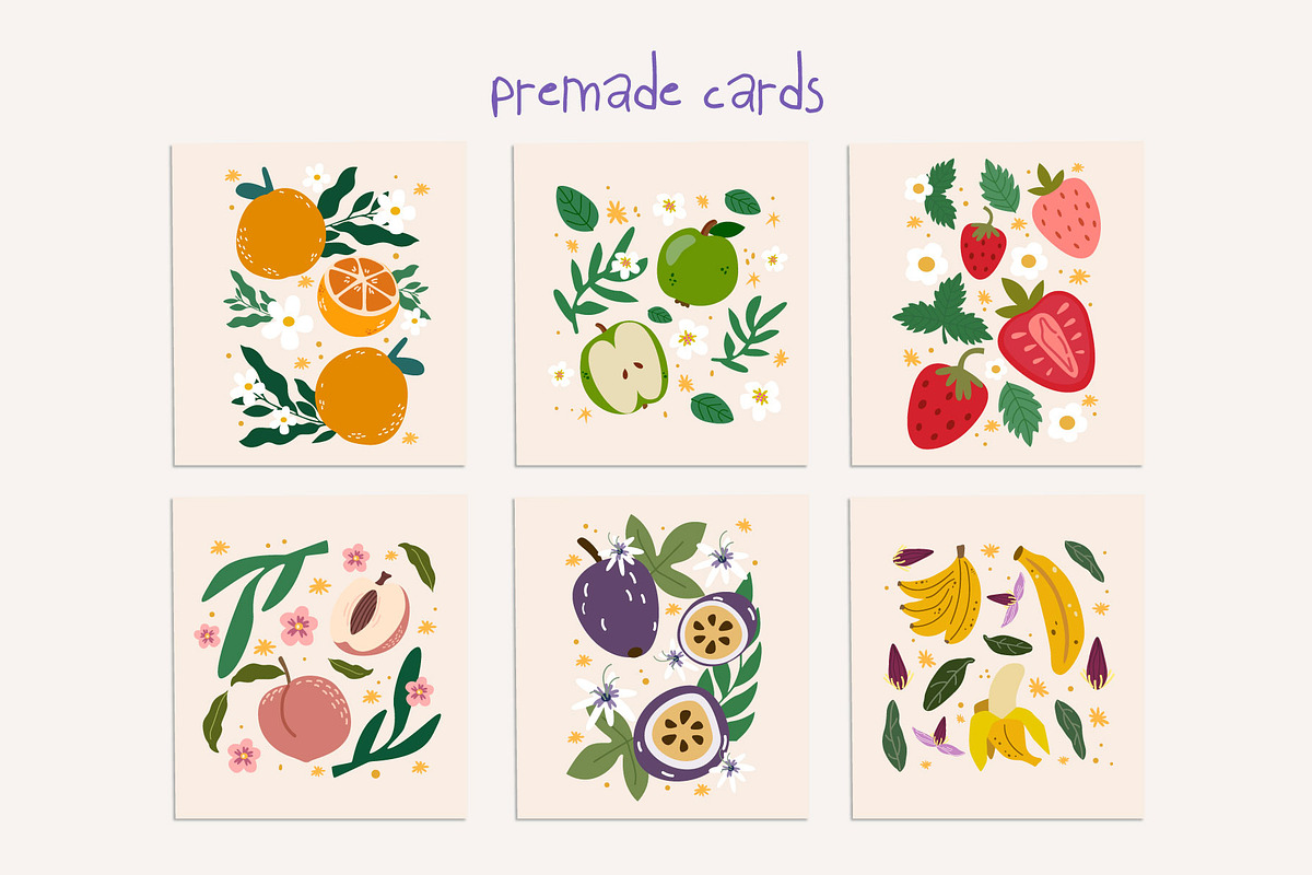 Summer Fruits Collection, a Food Illustration by Luamor (Photo 7 of 12)