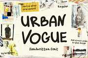 URBAN VOGUE: Handwritten font, a Handwritten Font by lerinartstudio (Thumbnail 1 of 10)
