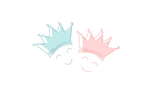 Gender Party Pink and Blue Baby, an Animal Illustration by Toltemara