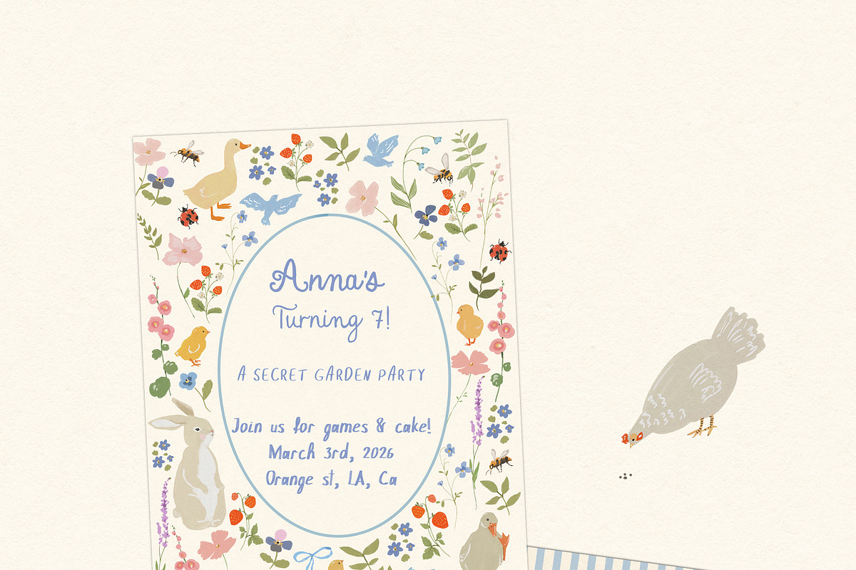 Cottagecore Frames & Illustrations, a Decorative Illustration by whiteheartdesign (Photo 4 of 15)