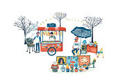 Doodle retro flea market set, a Decorative Illustration by Wanwiss (Thumbnail 7 of 9)