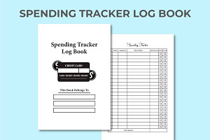 Spending Logbook KDP Interior Vector