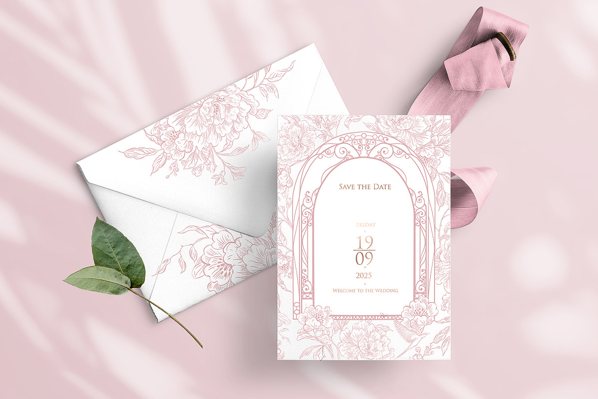 Graphic Pink&Green Wedding Collectio, an Object Graphic by Knopazyzy (Photo 2 of 24)