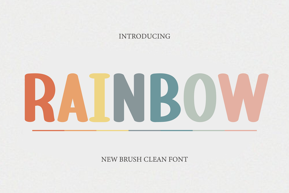 Rainbow - Fun and friendly Font, a Script Font by MaxArt Foundry (Photo 1 of 5)