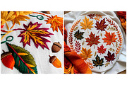 Background Embroidered Leaf Tree, a Background Graphic by IrySha (Thumbnail 4 of 6)