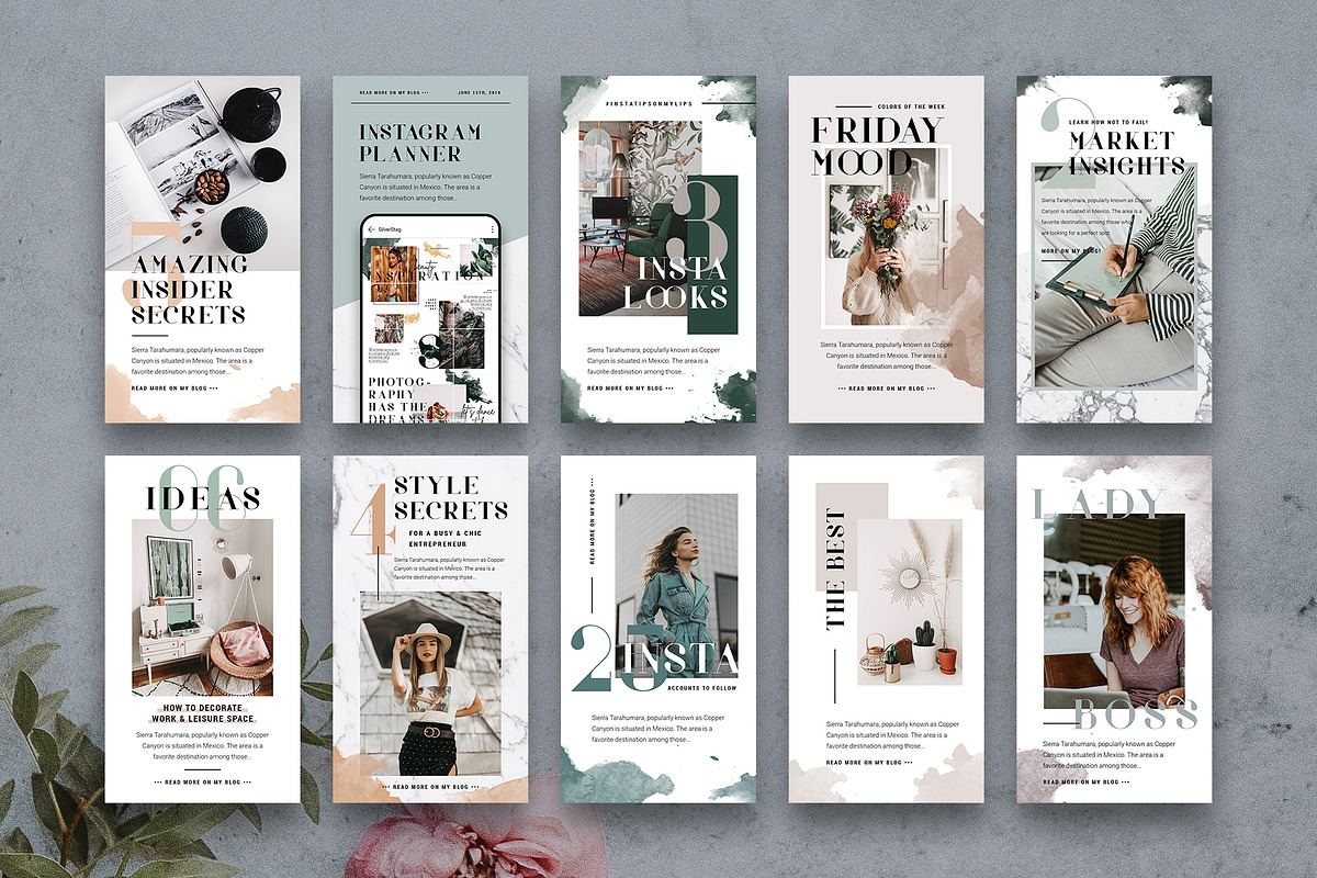 #Infopreneur Instagram Stories Pack, a Social Media Template by SilverStag Type Foundry (Photo 4 of 12)