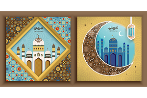 Vintage Arabesque Ramadan Templates