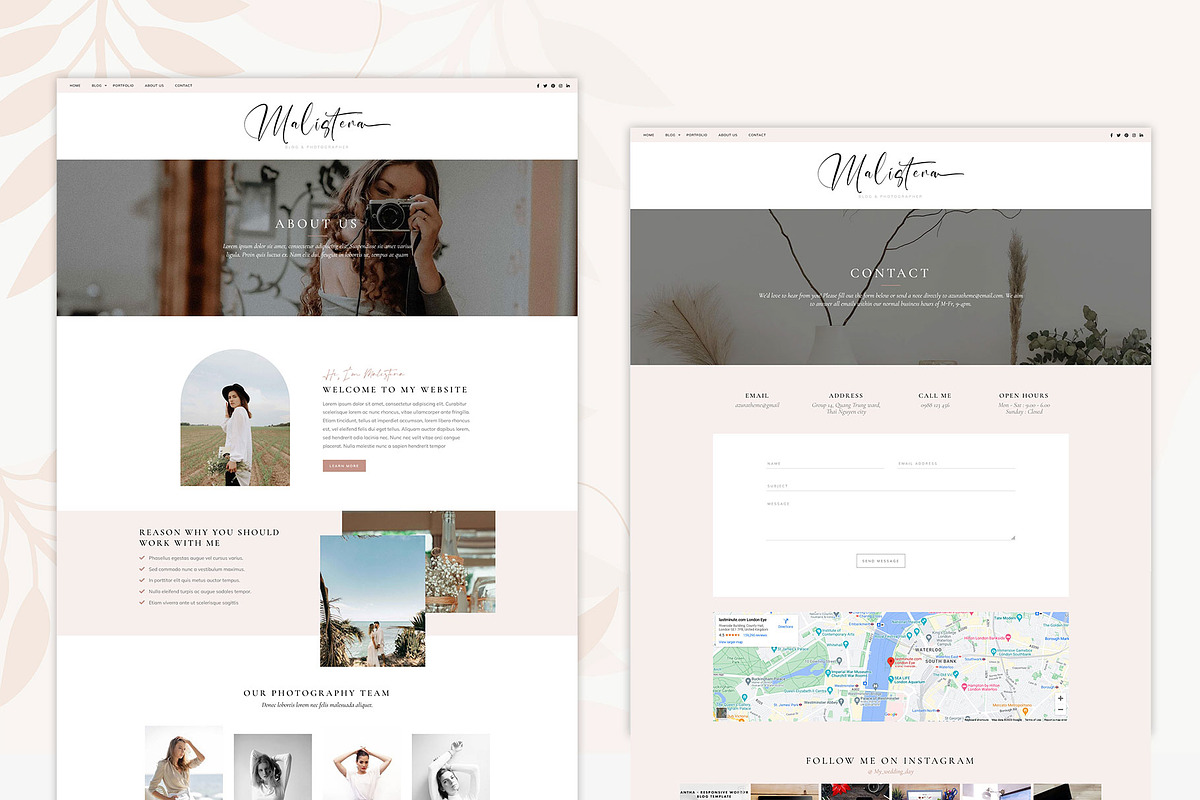 Malistena - Blog & Photographer WP, a WordPress Template by azuratheme (Photo 2 of 4)