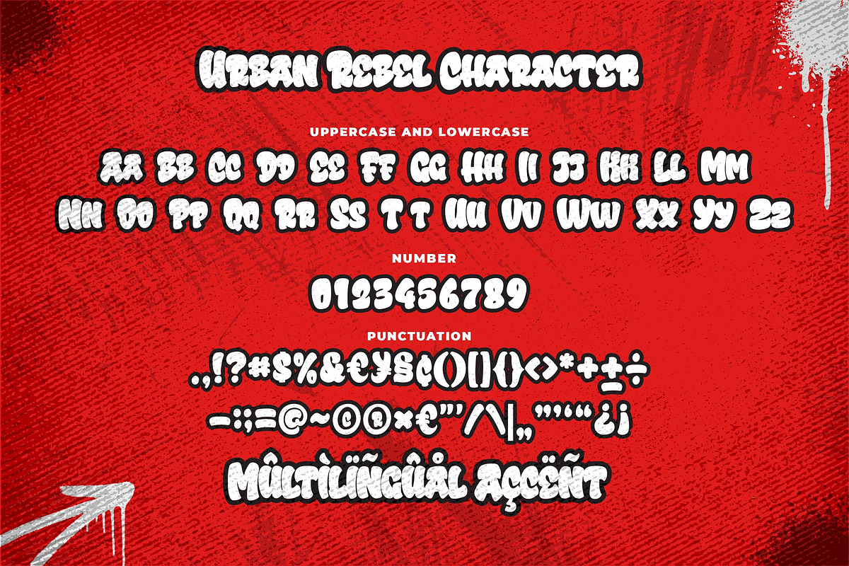 Urban Rebel a Graffiti Font, a Blackletter Font by Blankids Studio (Photo 6 of 7)