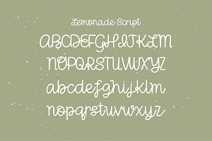 LEMONADE SCRIPT A Cute Cursive Font