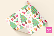 Groovy Christmas Patterns & Cliparts, a Pattern Graphic by Yasmine Patterns (Thumbnail 4 of 8)