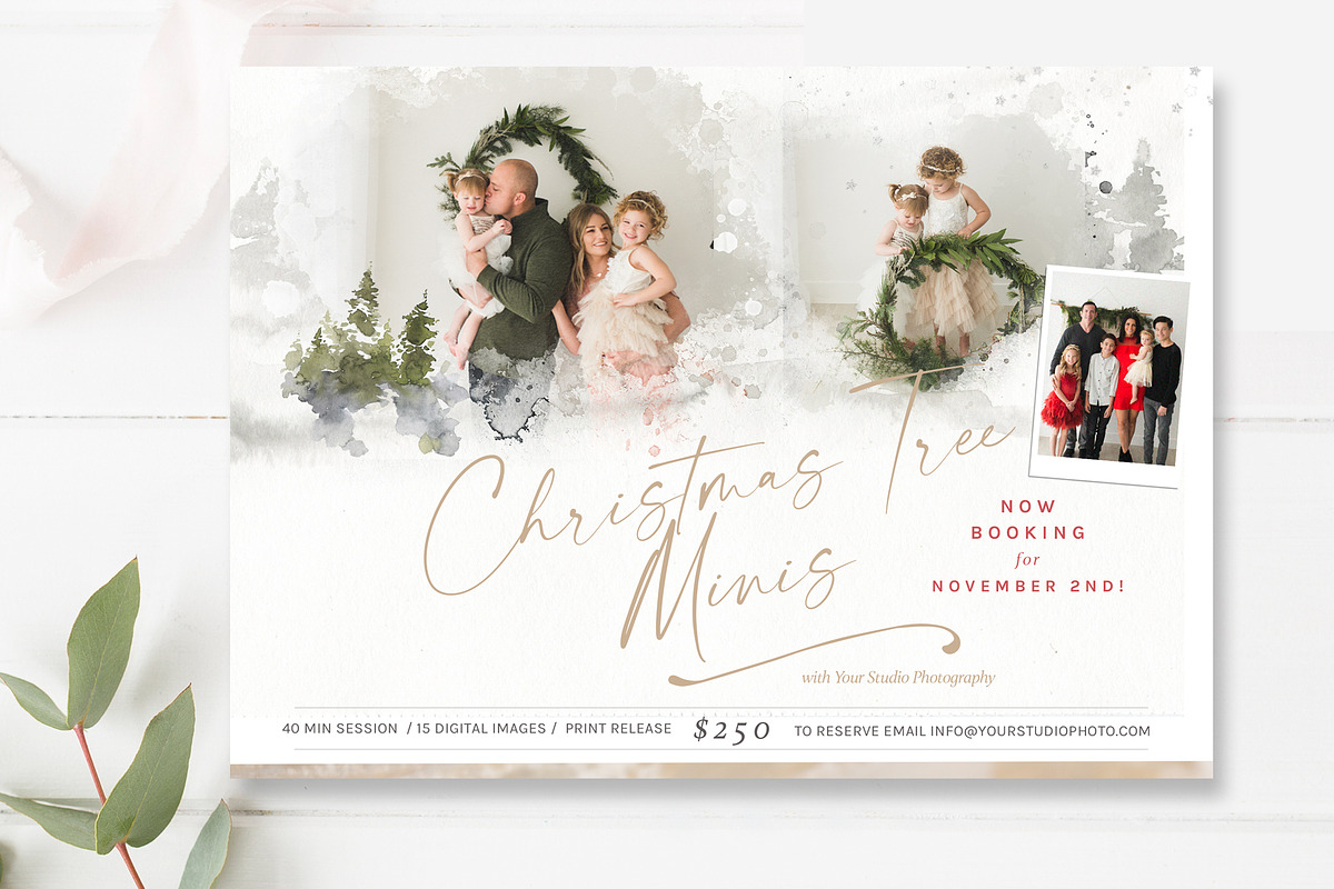 5x7 Christmas Minis Template, a Flyer Template by By Stephanie Design (Photo 2 of 3)