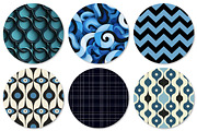 Blue and Black Geometric Backgrounds, a Texture Illustration by DreamPrint404 (Thumbnail 2 of 3)