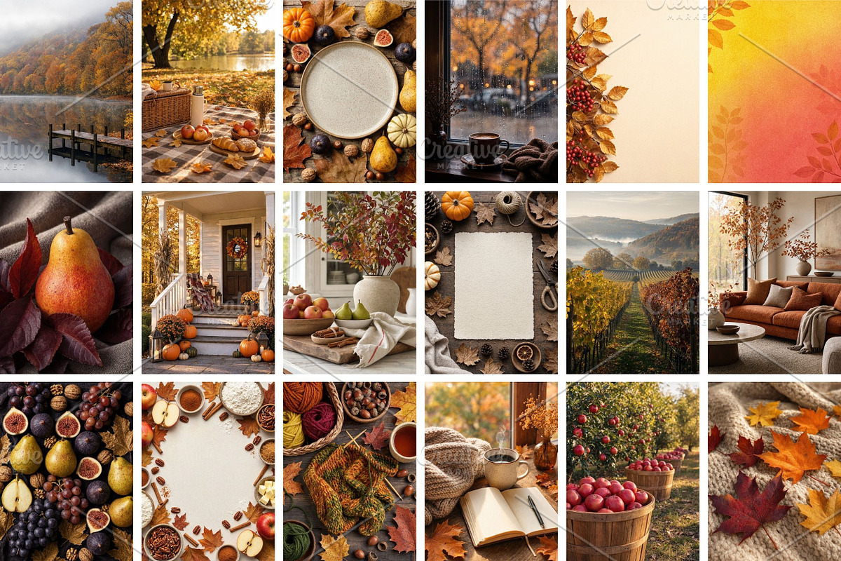 Cozy Fall / Autumn Background Bundle, a Background Photo by Selenique Studio (Photo 9 of 11)