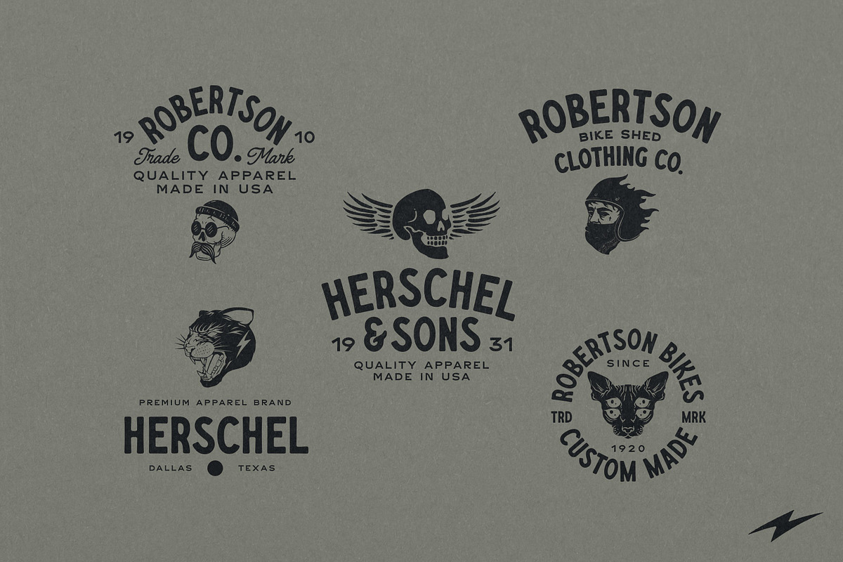 Apparel Designs Bundle, a Branding & Logo Template by Davide Bassu (Photo 17 of 25)