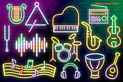 Neon Music Instrument PNG Clipart, an Education Illustration by Lenninator Digital (Thumbnail 3 of 5)