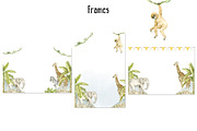 Jungles watercolor clip art, an Animal Illustration by Eves_Aquadreams (Thumbnail 6 of 12)
