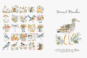 harvest meadow watercolor clipart, a Decorative Illustration by Patishop Art (Thumbnail 5 of 10)