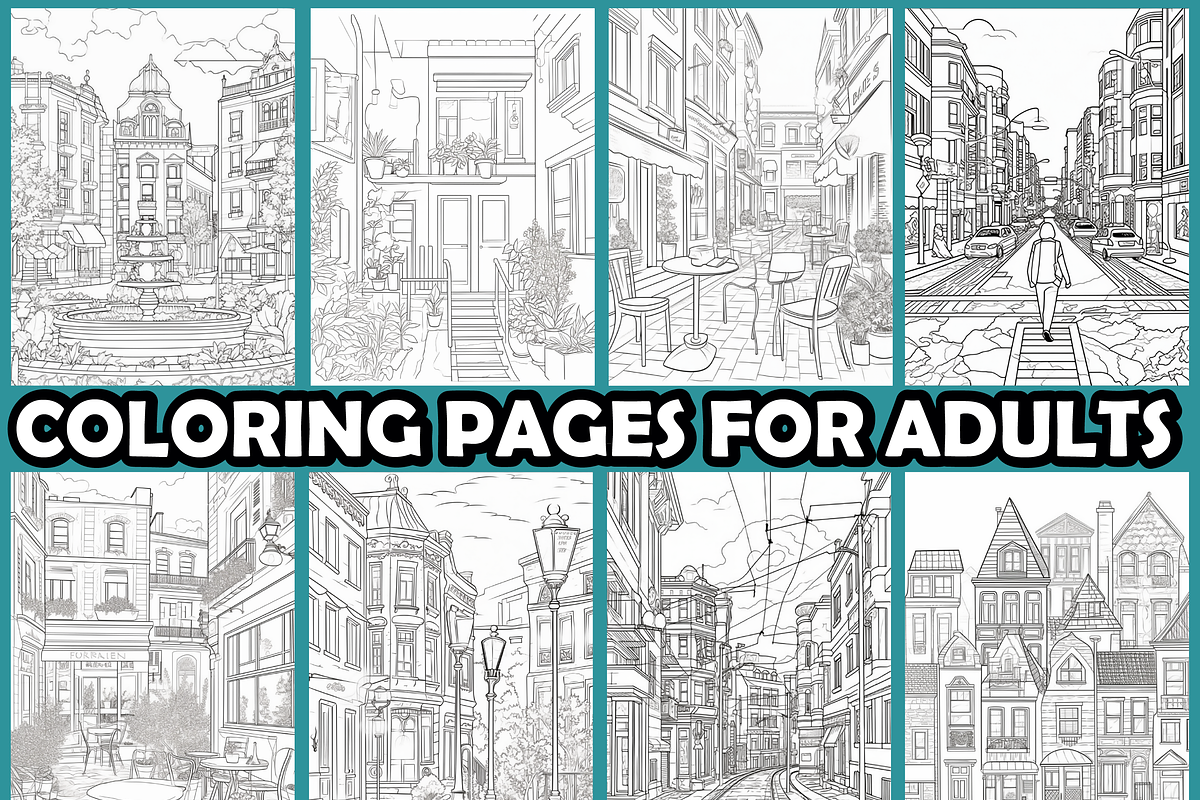 Calm Urban Coloring Pages For Adults, an Animal Illustration by martinblan (Photo 3 of 4)
